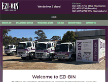 Tablet Screenshot of ezibin.com.au
